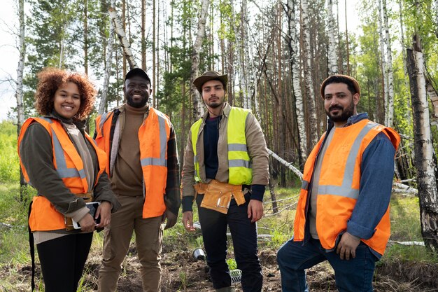 Reforestación realizada por grupo voluntario