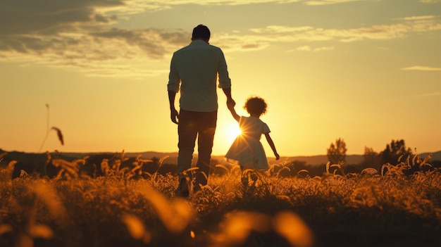 Relación afectuosa entre el padre y su hijo