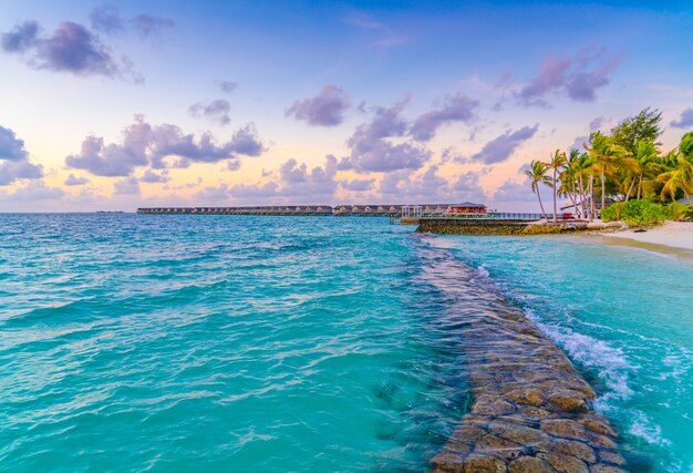 Relajación noche agua casa arrecife