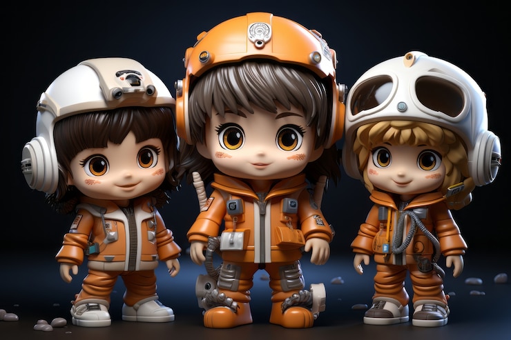 Photo Gratis render 3d astronot