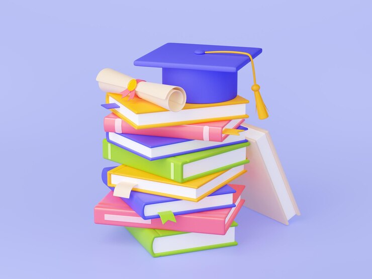 Photo Gratis render 3d pendidikan kelulusan siswa di sekolah