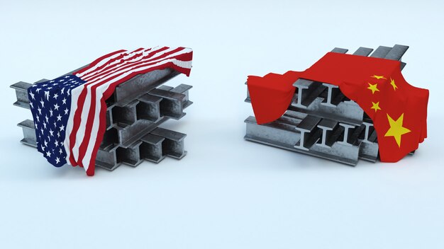 Render 3D de US Steel Import Tarrifs