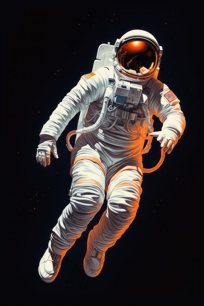 Rendering en 3D del astronauta