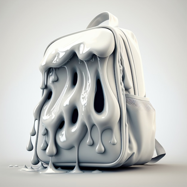 Rendering en 3D de la fusión de la mochila