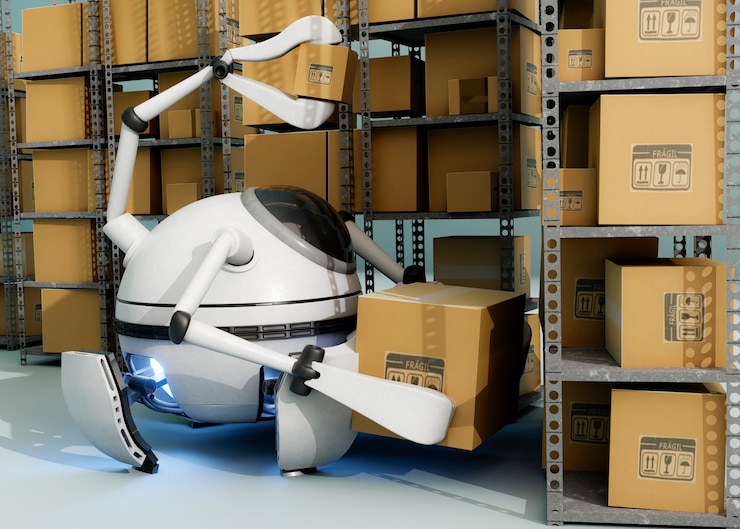 Foto gratuito renderización en 3d del concepto de los biorobots