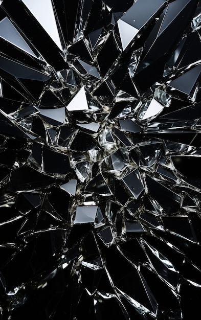 Renderización en 3D de un fondo abstracto en blanco y negro