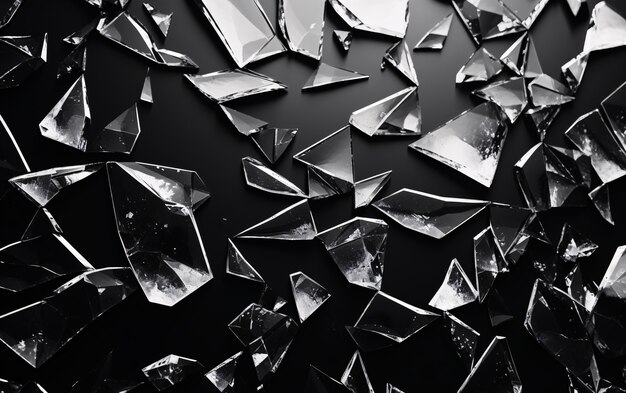 Renderización en 3D de un fondo abstracto en blanco y negro