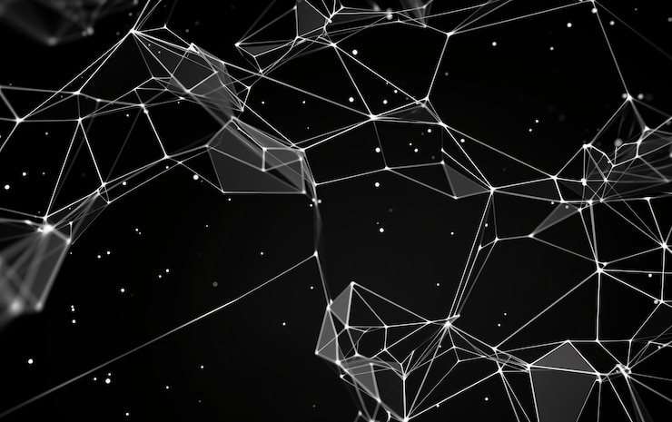 Foto gratuito renderización en 3d de un fondo abstracto en blanco y negro