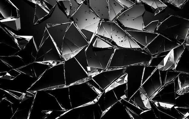 Renderización en 3D de un fondo abstracto en blanco y negro