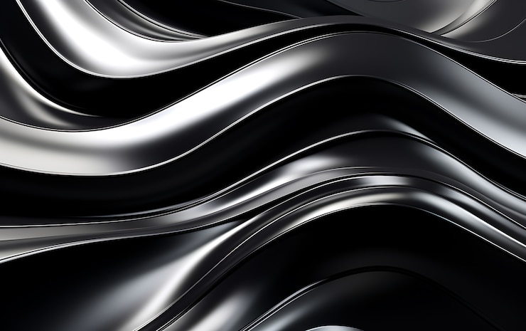Foto gratuito renderización en 3d de un fondo abstracto en blanco y negro