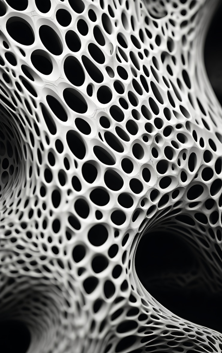 Foto gratuito renderización en 3d de un fondo abstracto en blanco y negro