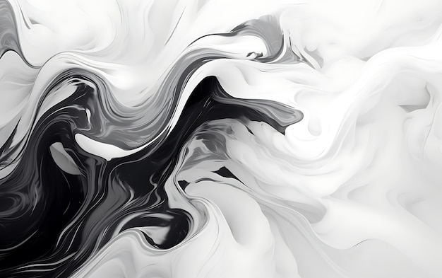Renderización en 3D de un fondo abstracto en blanco y negro