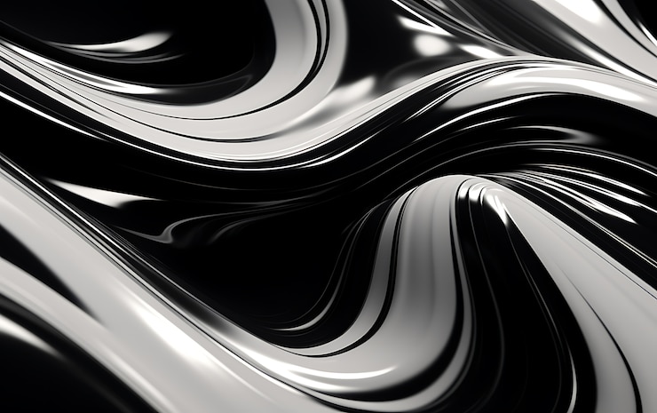 Foto gratuito renderización en 3d de un fondo abstracto en blanco y negro