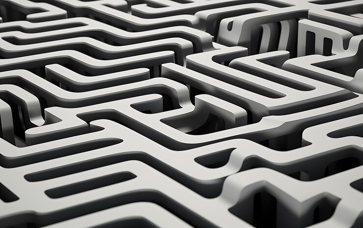 Foto gratuito renderización en 3d de un fondo abstracto en blanco y negro