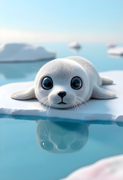 Renderización en 3D de la ilustración de animales