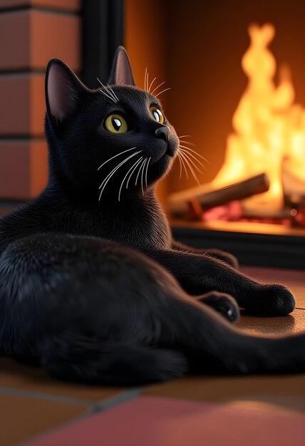 Renderización en 3D de la ilustración de animales