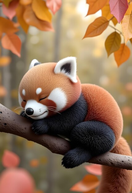 Renderización en 3D de la ilustración de animales