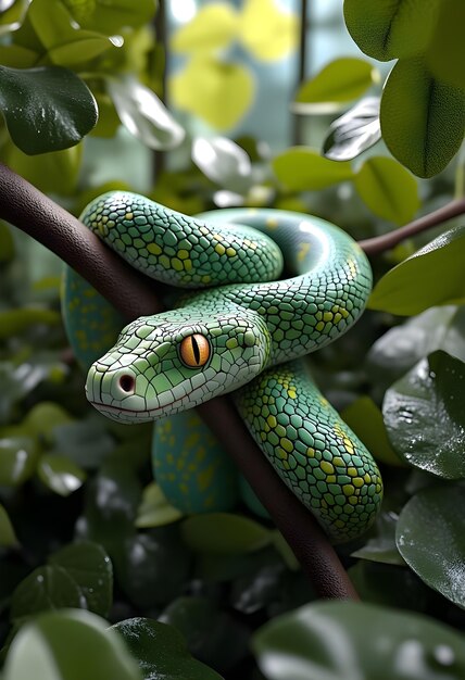 Renderización en 3D de la ilustración de animales
