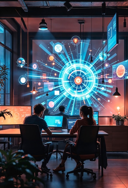 Renderización en 3D de tecnologías futuristas