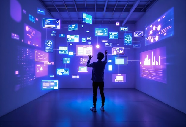 Renderización en 3D de tecnologías futuristas