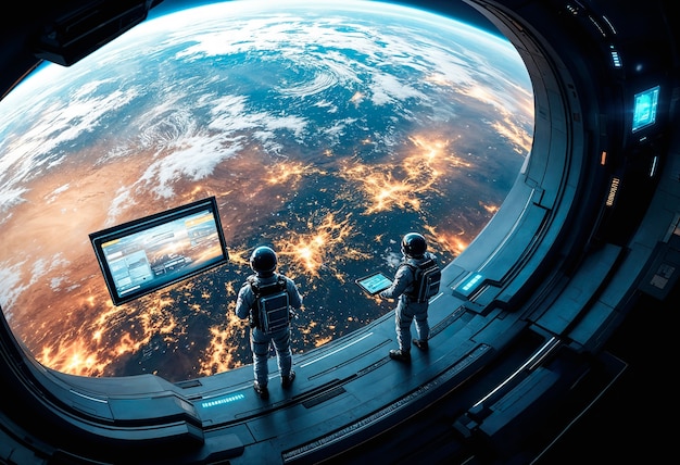 Renderización en 3D de tecnologías futuristas