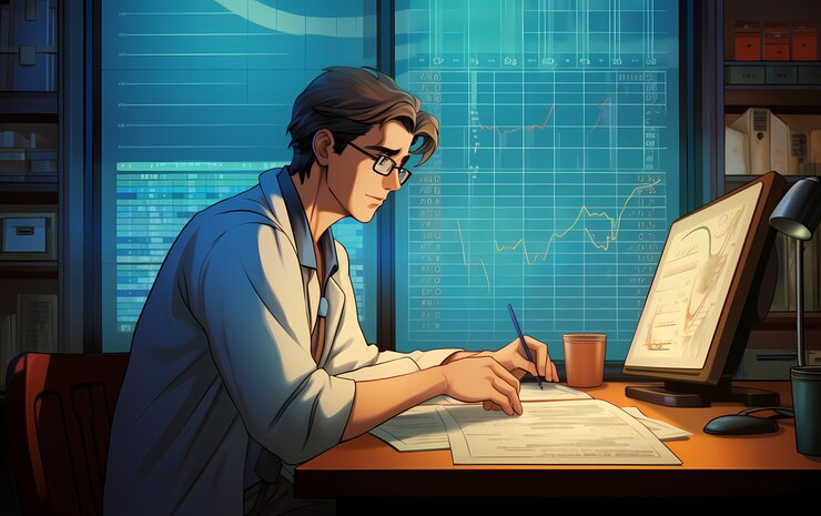 Foto gratuito renderización del retrato del médico del anime