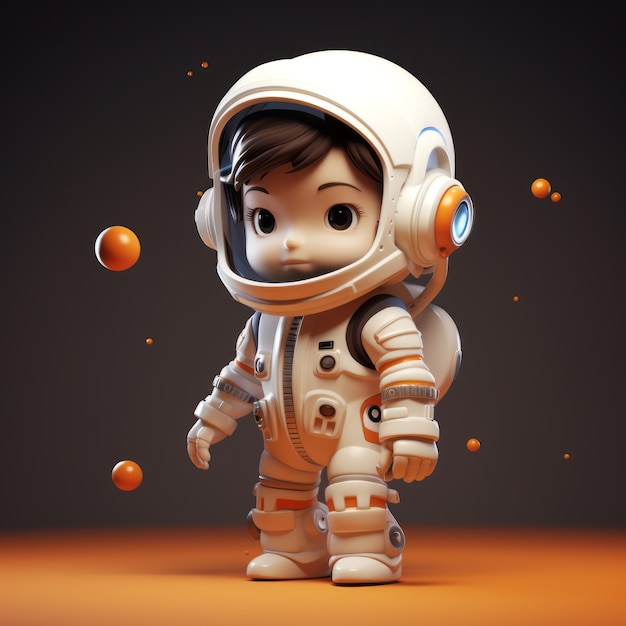 Renderizado en 3D del astronauta