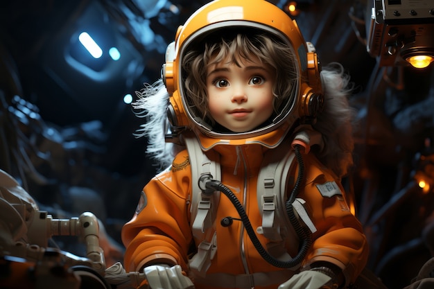 Foto gratuita renderizado en 3d del astronauta