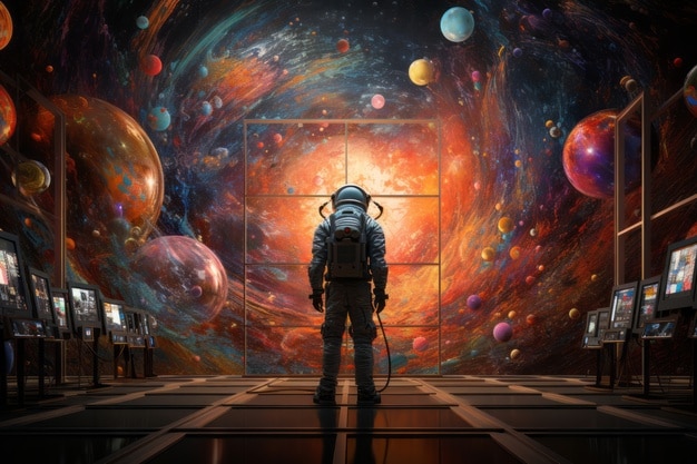 Renderizado en 3D del astronauta