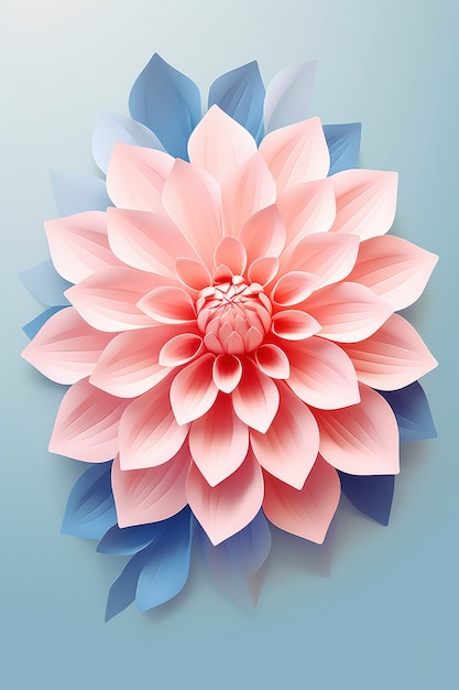 Renderizado en 3D de las flores