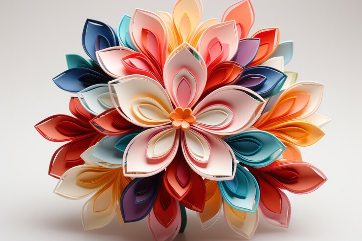 Foto gratuito renderizado en 3d de las flores