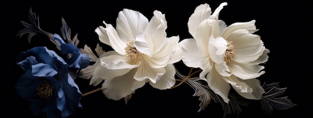 Renderizado en 3D de las flores