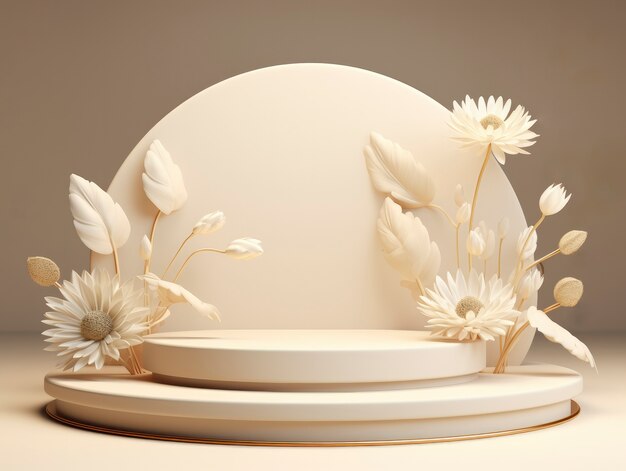 Renderizado en 3D de las flores