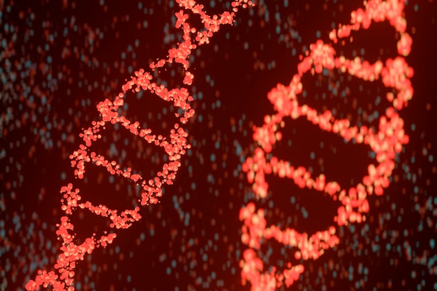 representación 3d de adn