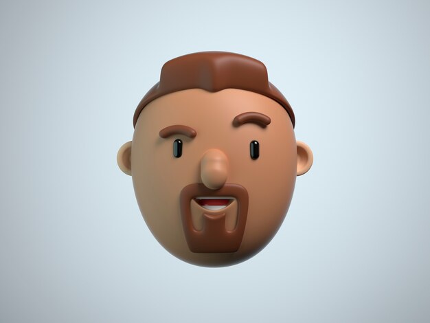 Representación 3d del avatar de llamada de zoom