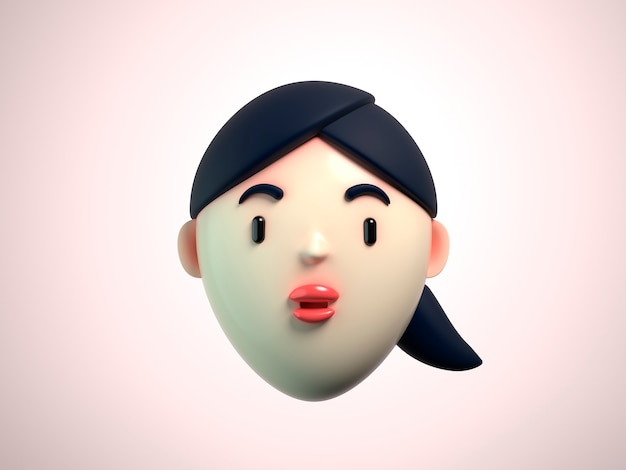 Representación 3d del avatar de llamada de zoom