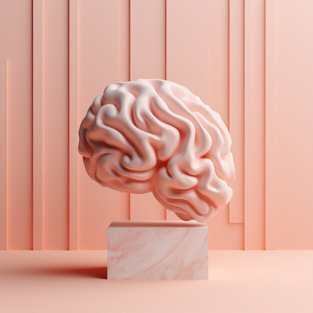 Representación 3d del cerebro humano