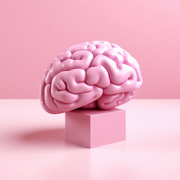 Foto gratuita representación 3d del cerebro humano