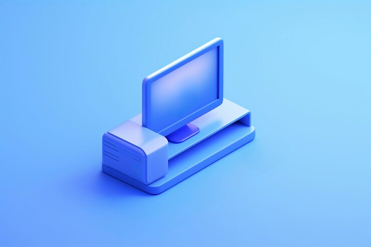 Foto gratuito representación 3d de computadora retro