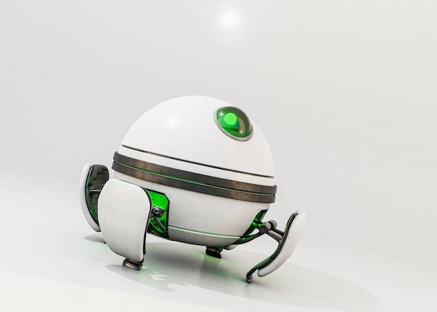 Foto gratuita representación 3d del concepto de biorobots