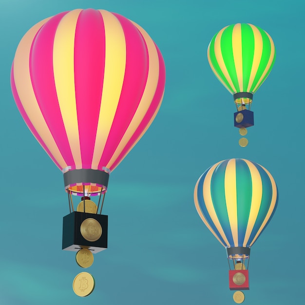 Representación 3d de la distribución de criptomonedas