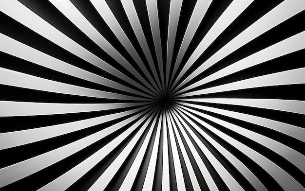 Representación 3D de fondo abstracto en blanco y negro