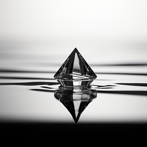 Foto gratuita representación 3d de fondo geométrico abstracto en blanco y negro