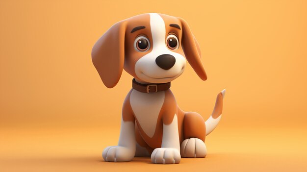 Representación 3D de juguete para perros