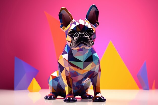 Representación 3D de juguete para perros