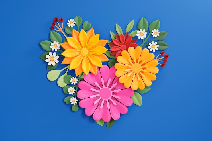 Foto gratuito representación 3d de papel tapiz de primavera