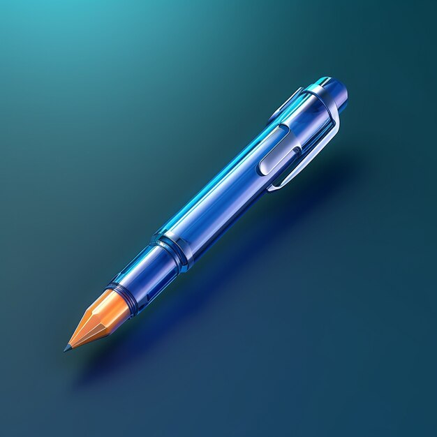 Representación 3d de pluma ai generada