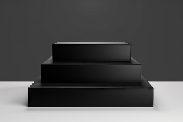 Representación 3D de un podio piramidal simple y redondo sobre fondo claro