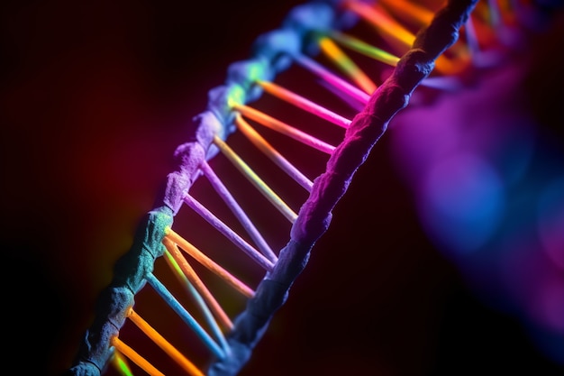 Representación de la cadena de ADN humano