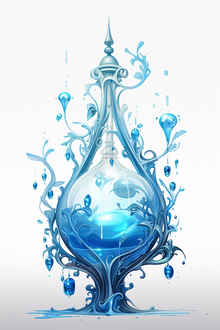 Foto gratuito representación imaginaria del agua
